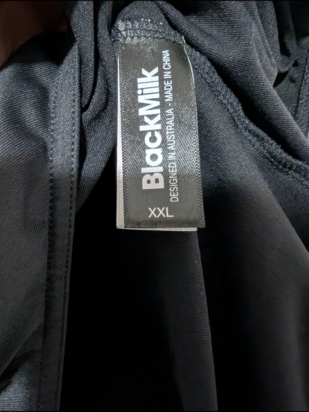 Blackmilk Matte Black 3/4 Sleeve Bodysuit - Picture 4 of 6